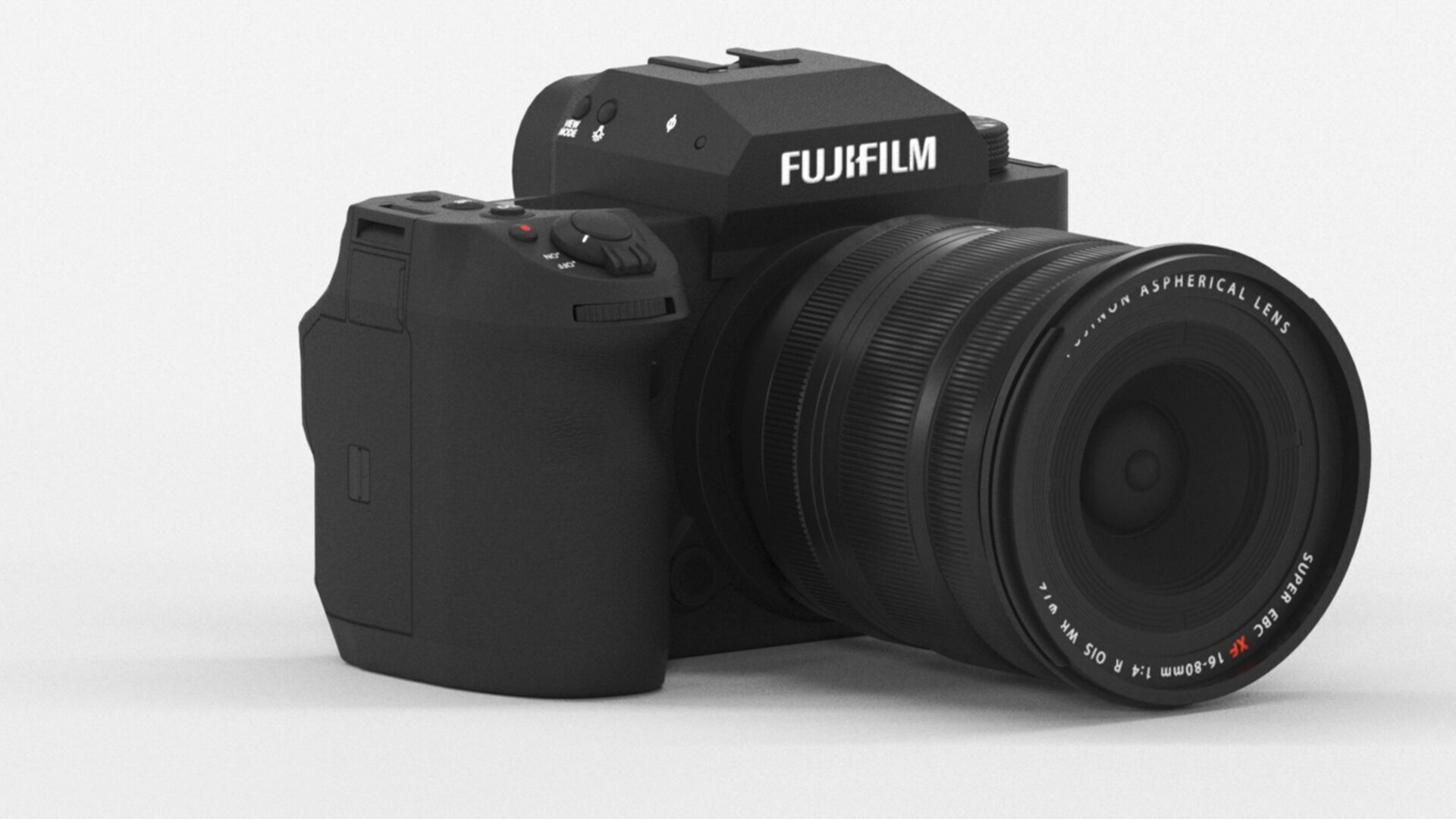 FUJIFILM X H2 XF16 80mm Kit Mirrorless Camera Low-poly 3D model_2