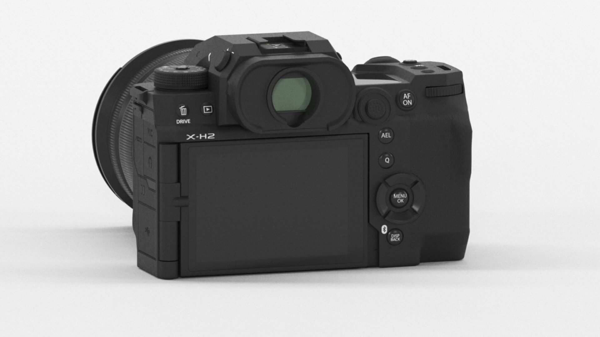 FUJIFILM X H2 XF16 80mm Kit Mirrorless Camera Low-poly 3D model_5