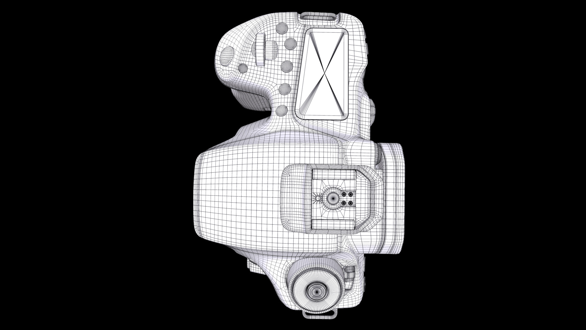 Canon EOS 90D Camera  32 5 MP Low-poly 3D model_11