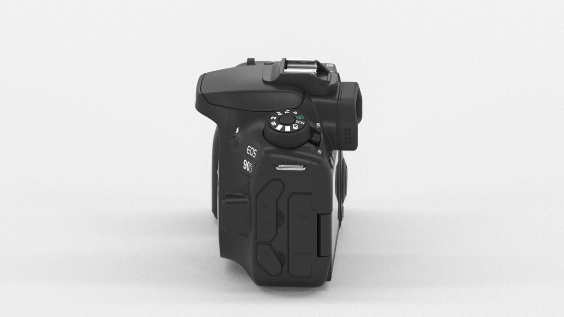 Canon EOS 90D Camera  32 5 MP Low-poly 3D model_5
