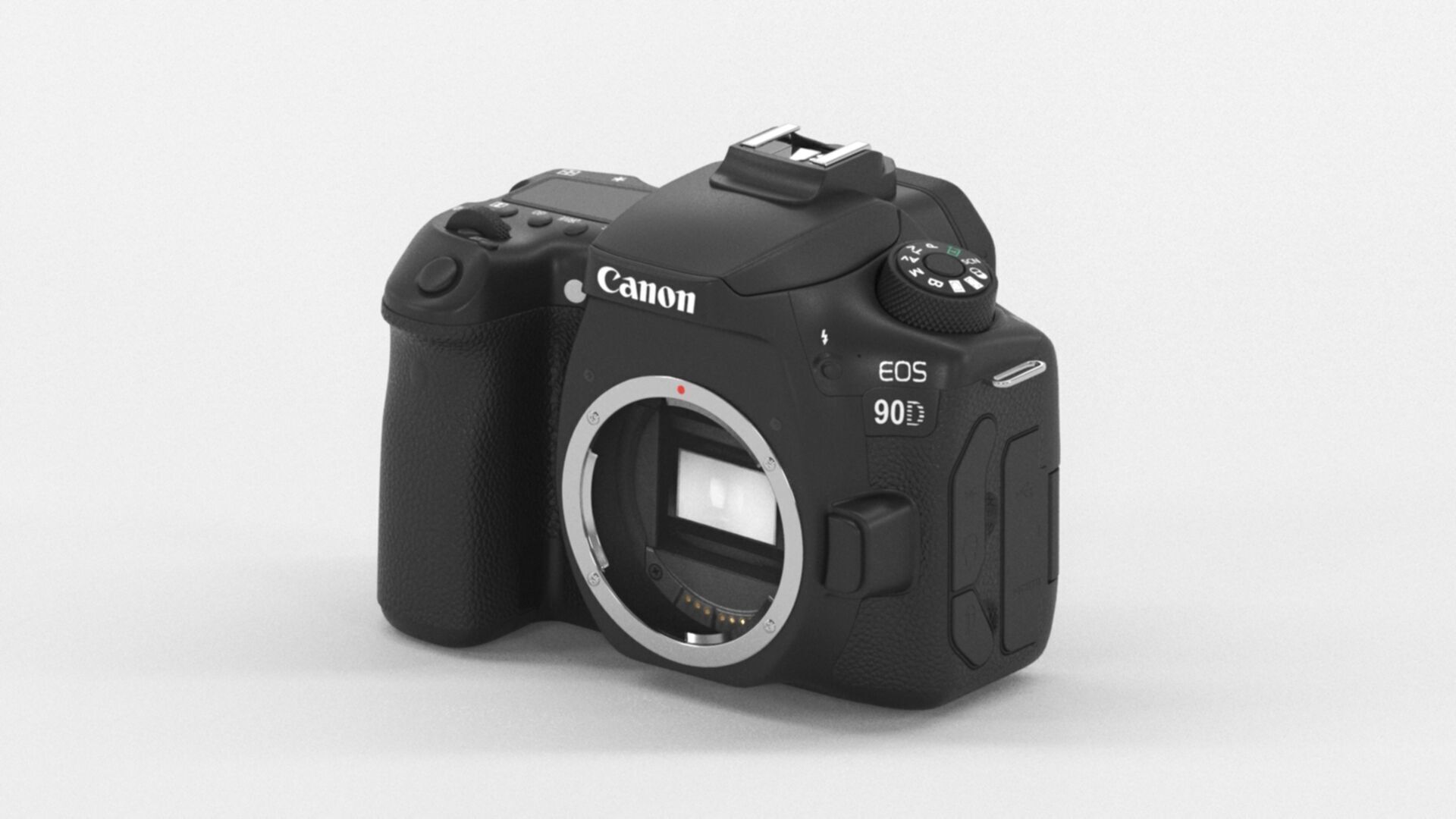 Canon EOS 90D Camera  32 5 MP Low-poly 3D model_6