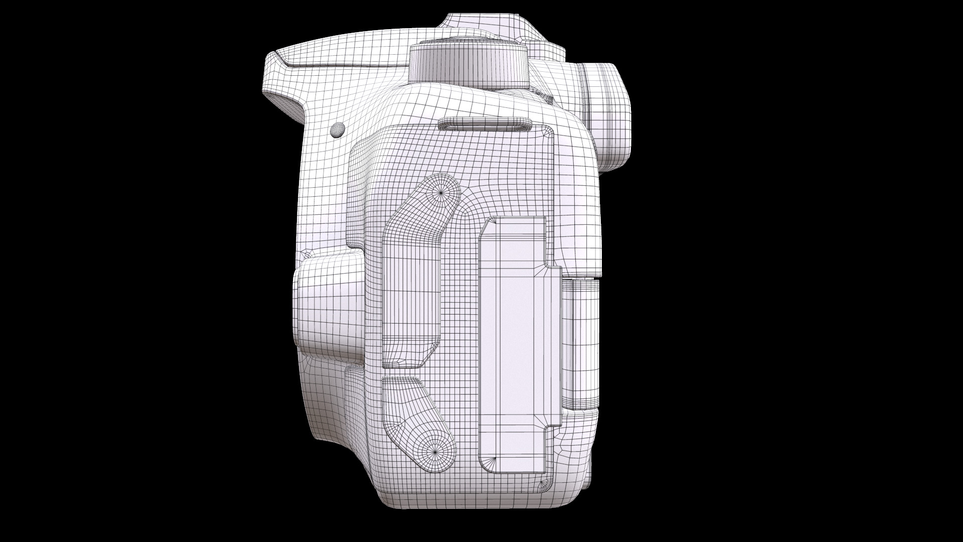 Canon EOS 90D Camera  32 5 MP Low-poly 3D model_12