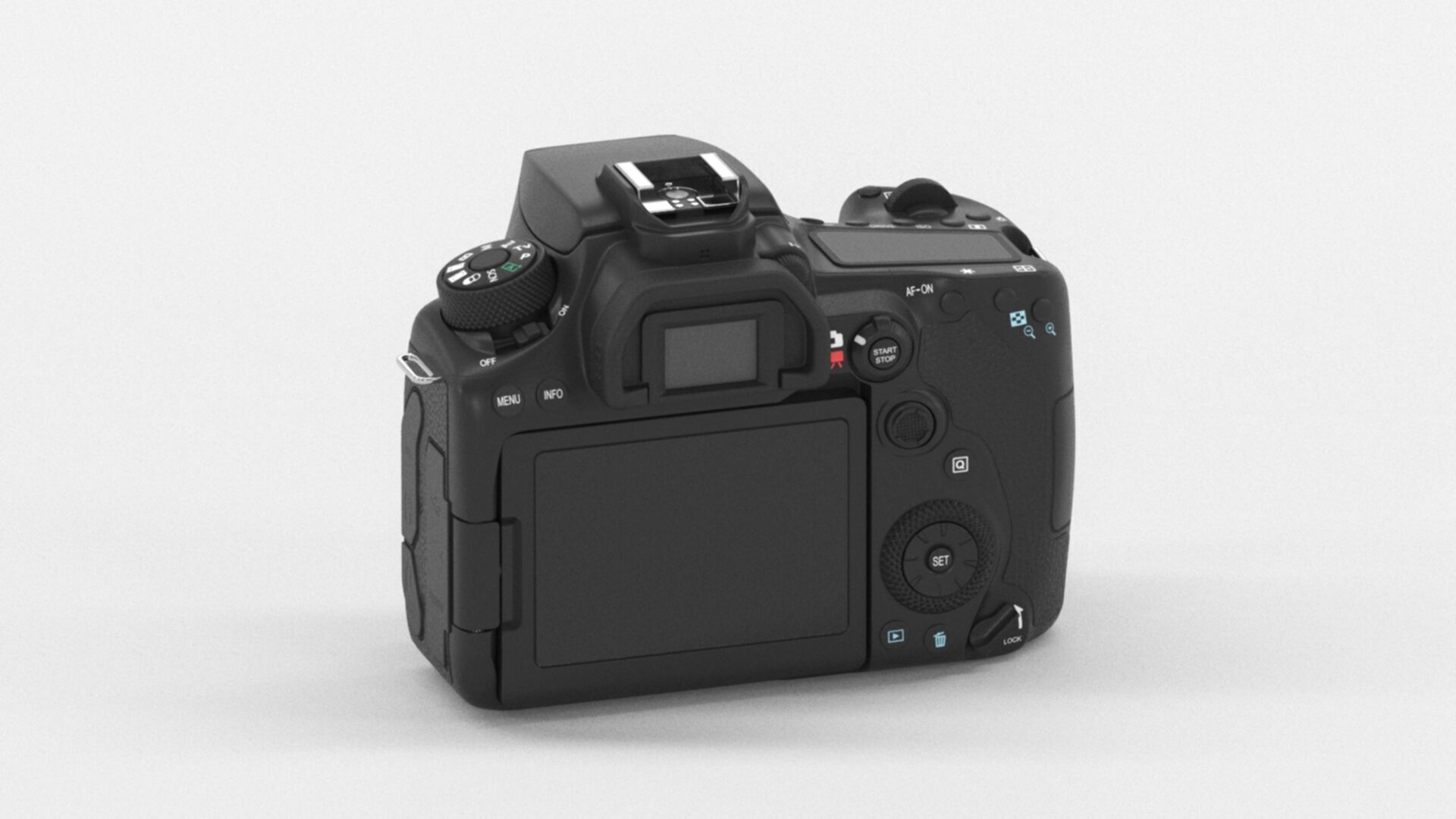 Canon EOS 90D Camera  32 5 MP Low-poly 3D model_4