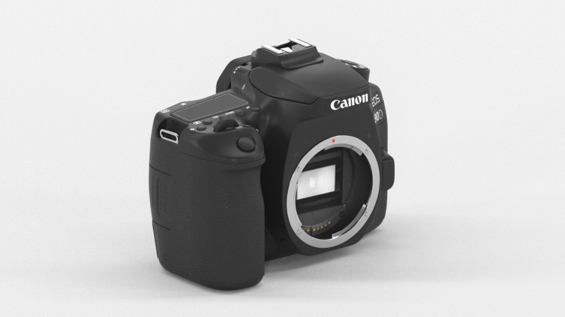 Canon EOS 90D Camera  32 5 MP Low-poly 3D model_2