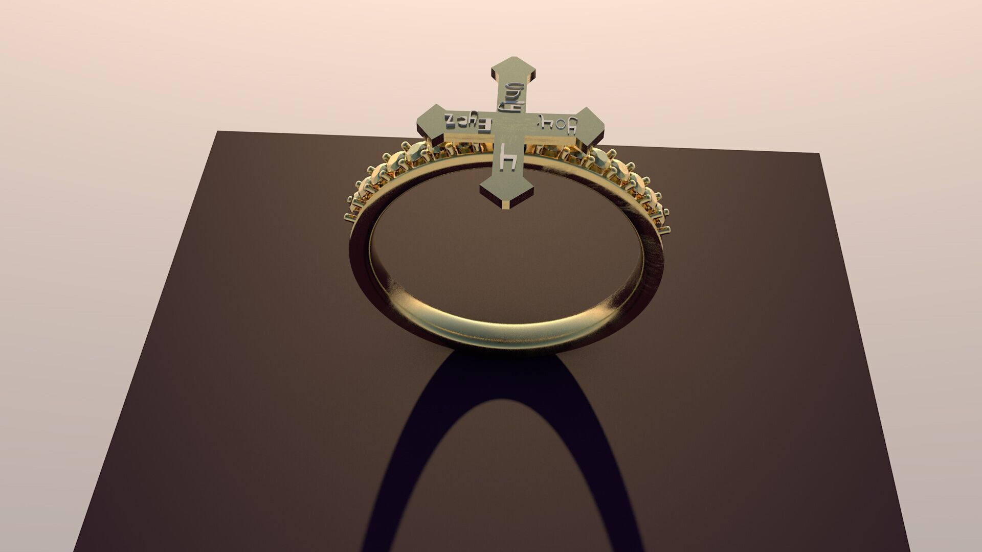 Golden Ring  3D print model_5