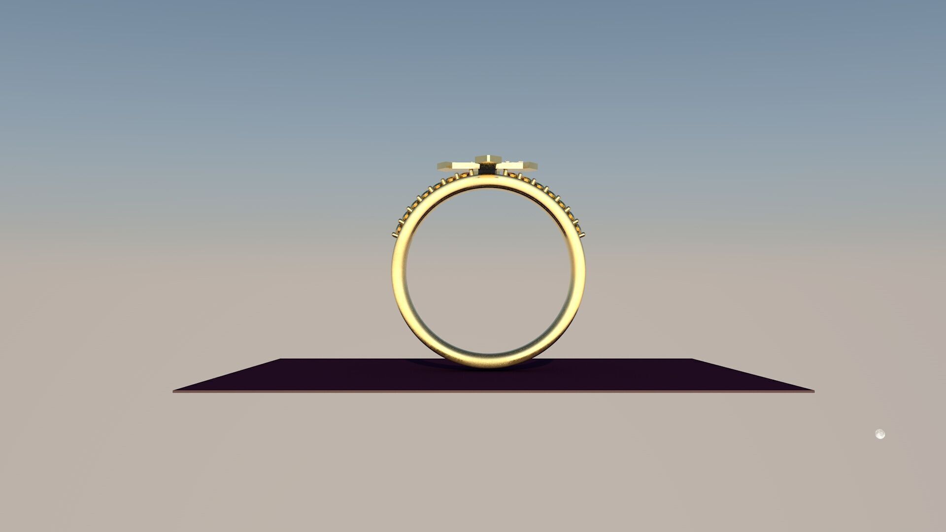 Golden Ring  3D print model_2