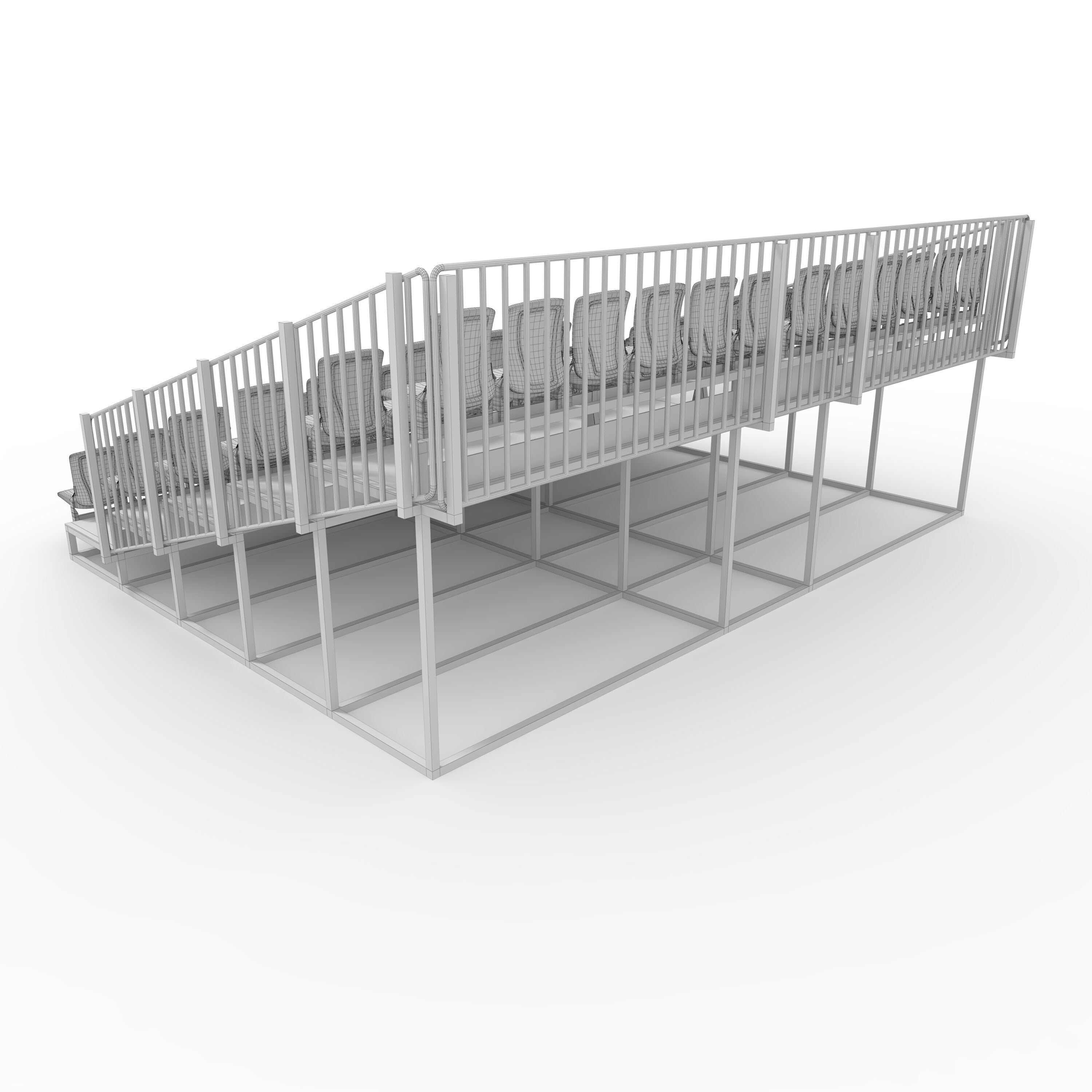 Bleachers 29 3D model_7