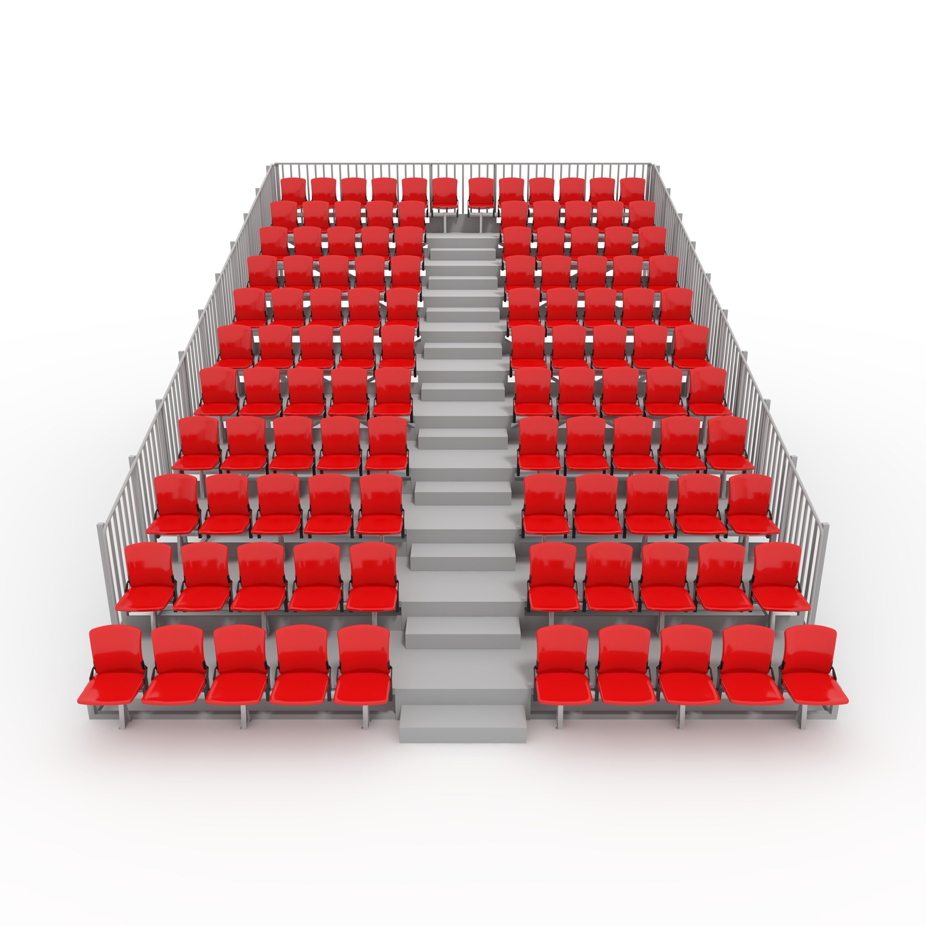 Bleachers 30 3D model_2