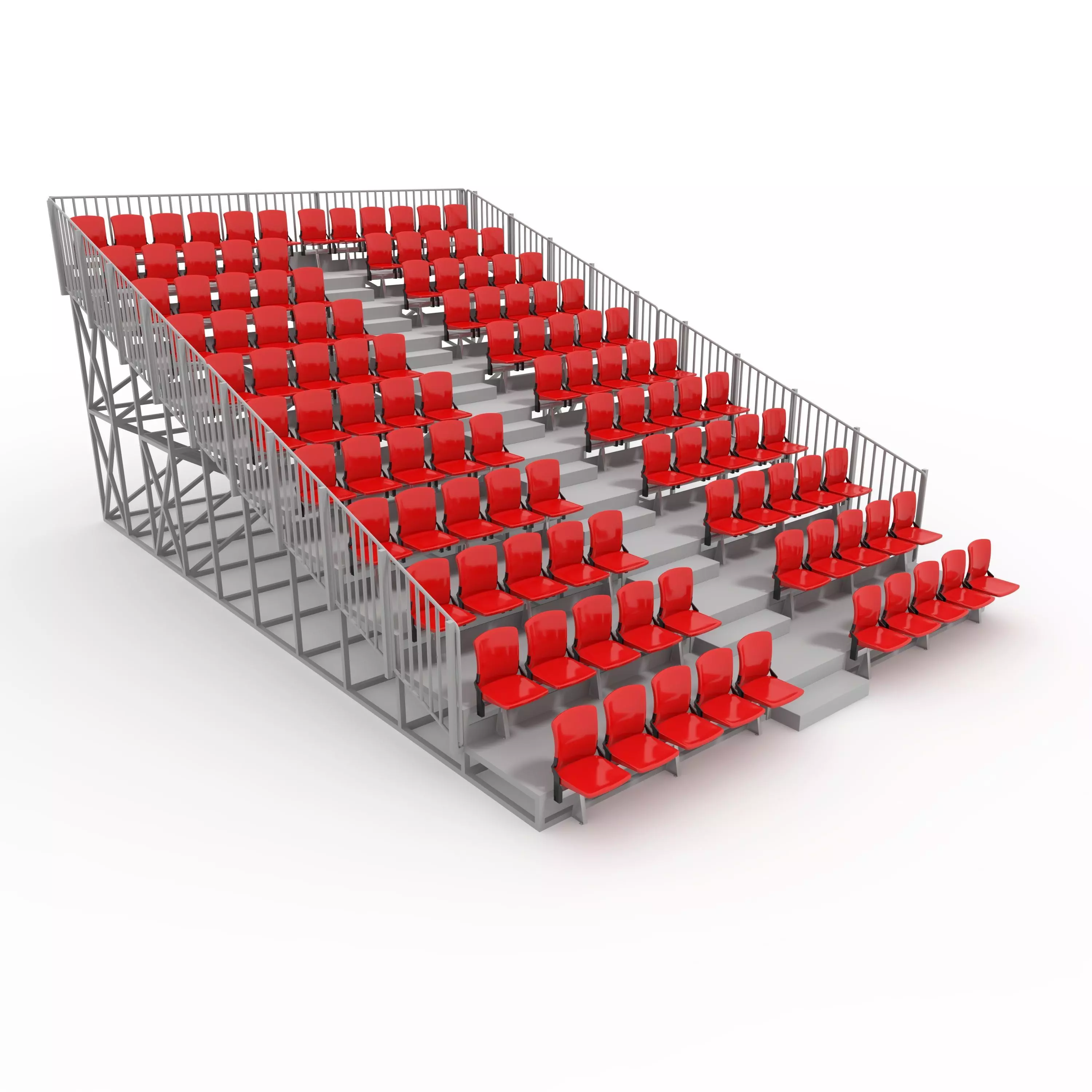 Bleachers 30 3D model_0