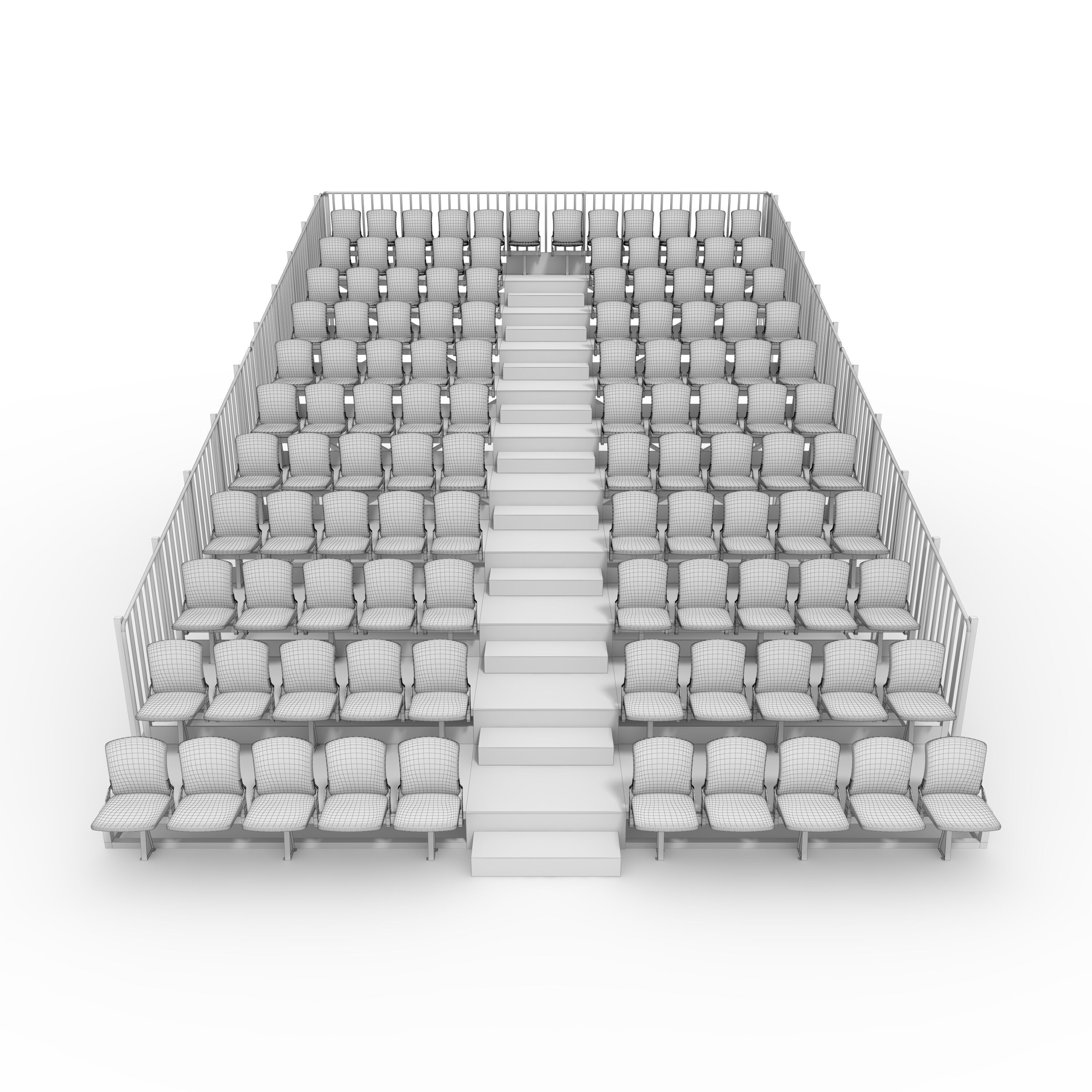 Bleachers 30 3D model_3