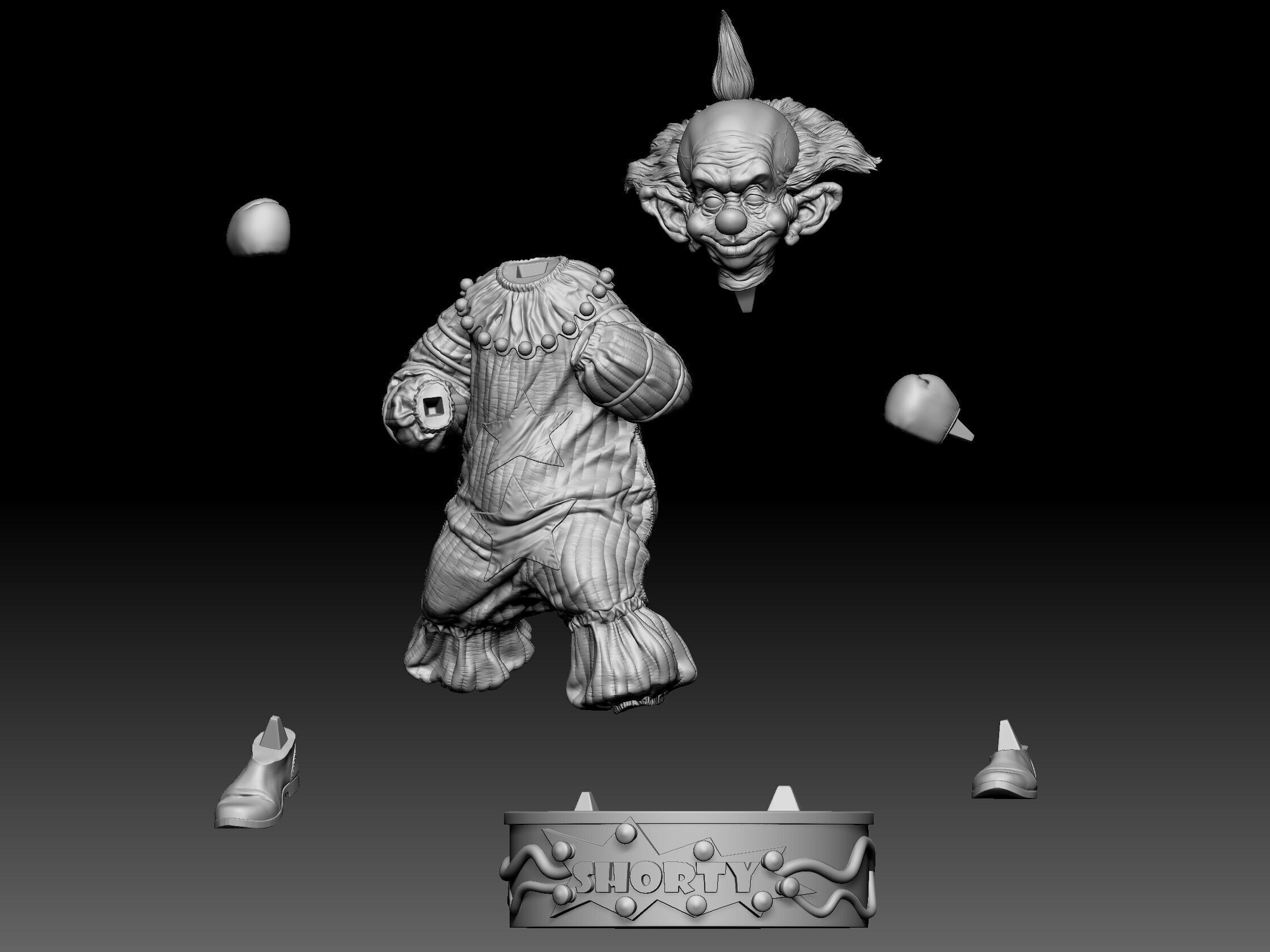 Shorty Killer Klown from outer space 3D print model_72