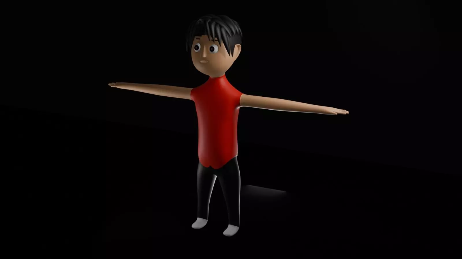 low poly cartoon 3d model Low-poly 3D model_0