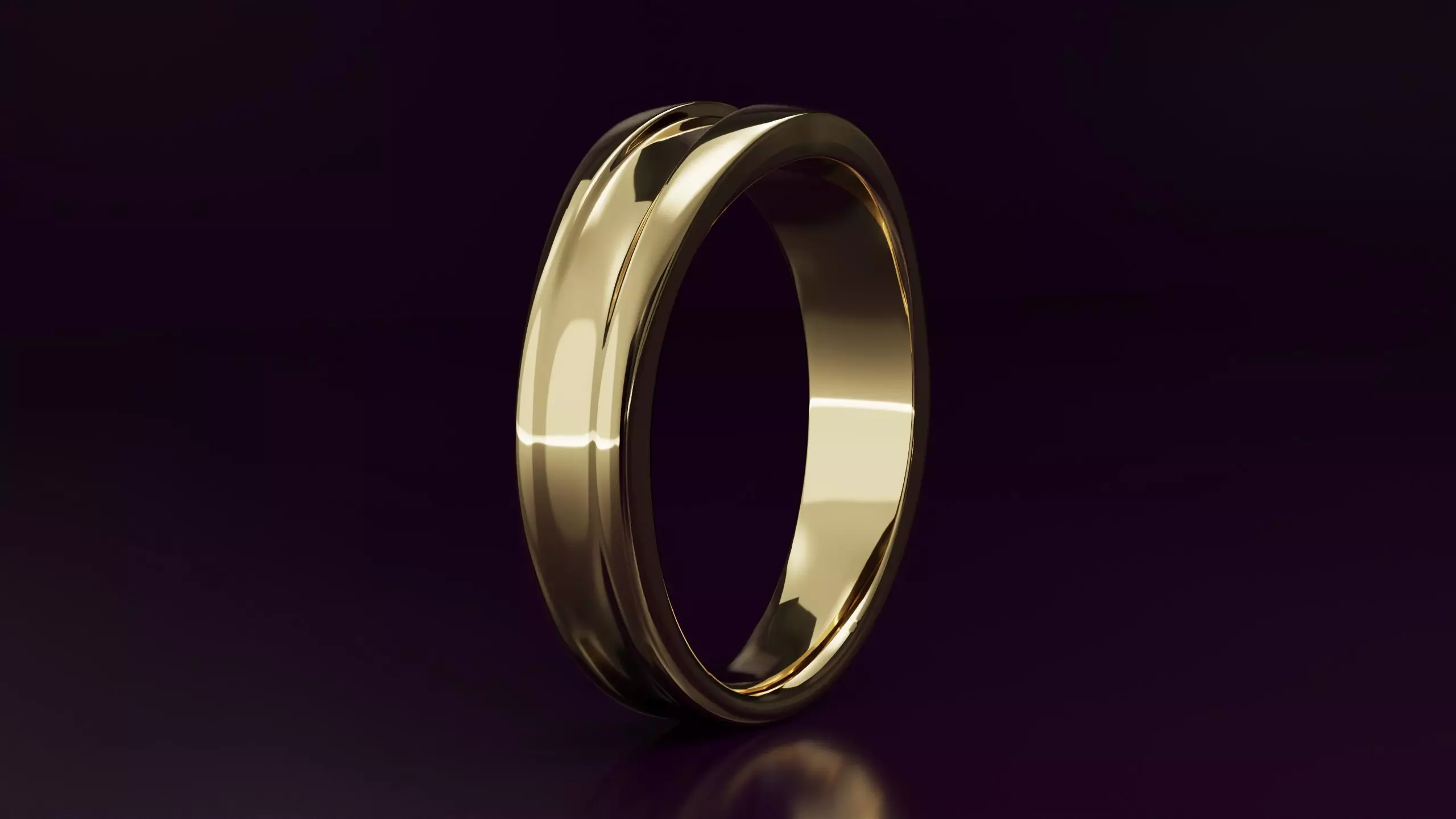 free form ring N40 3D print model_0