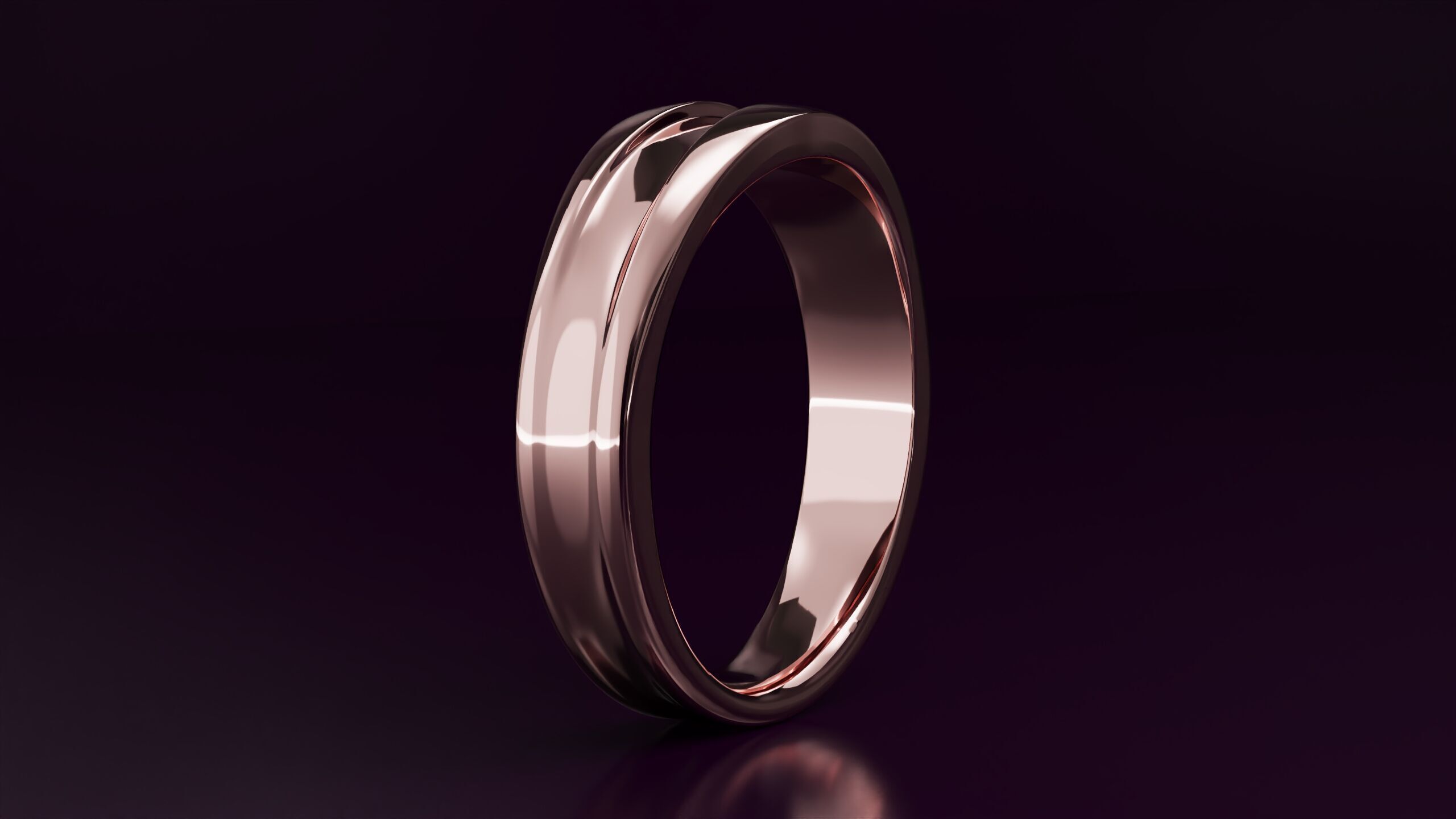 free form ring N40 3D print model_2