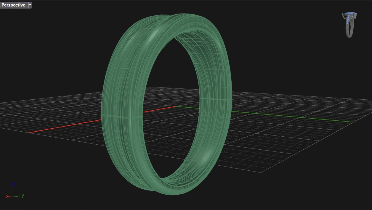 free form ring N40 3D print model_5