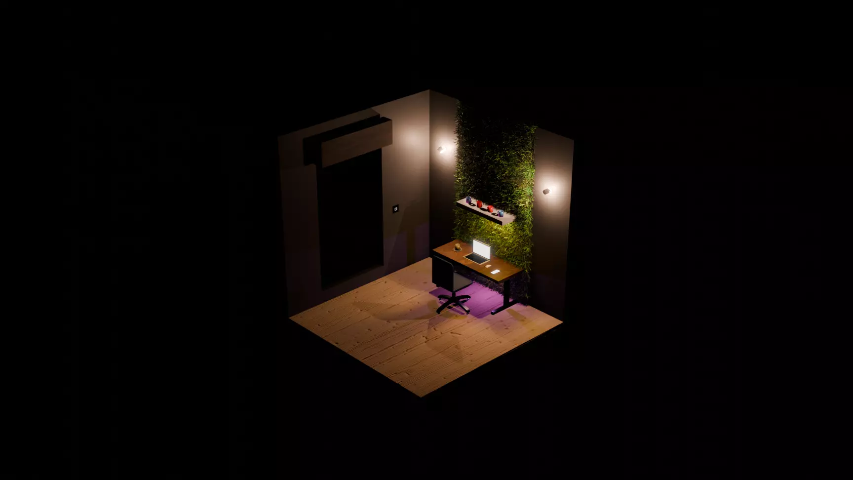 Bedroom Free low-poly 3D model