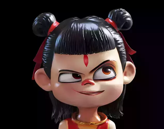 Toy Nezha doll hand made doll Nezha movie