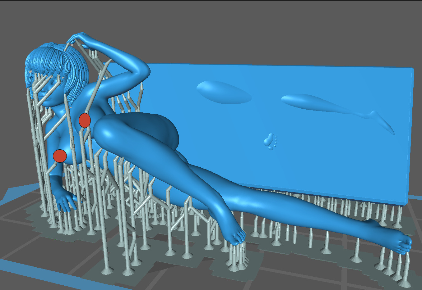 Cartoon Girl 3D print model_4