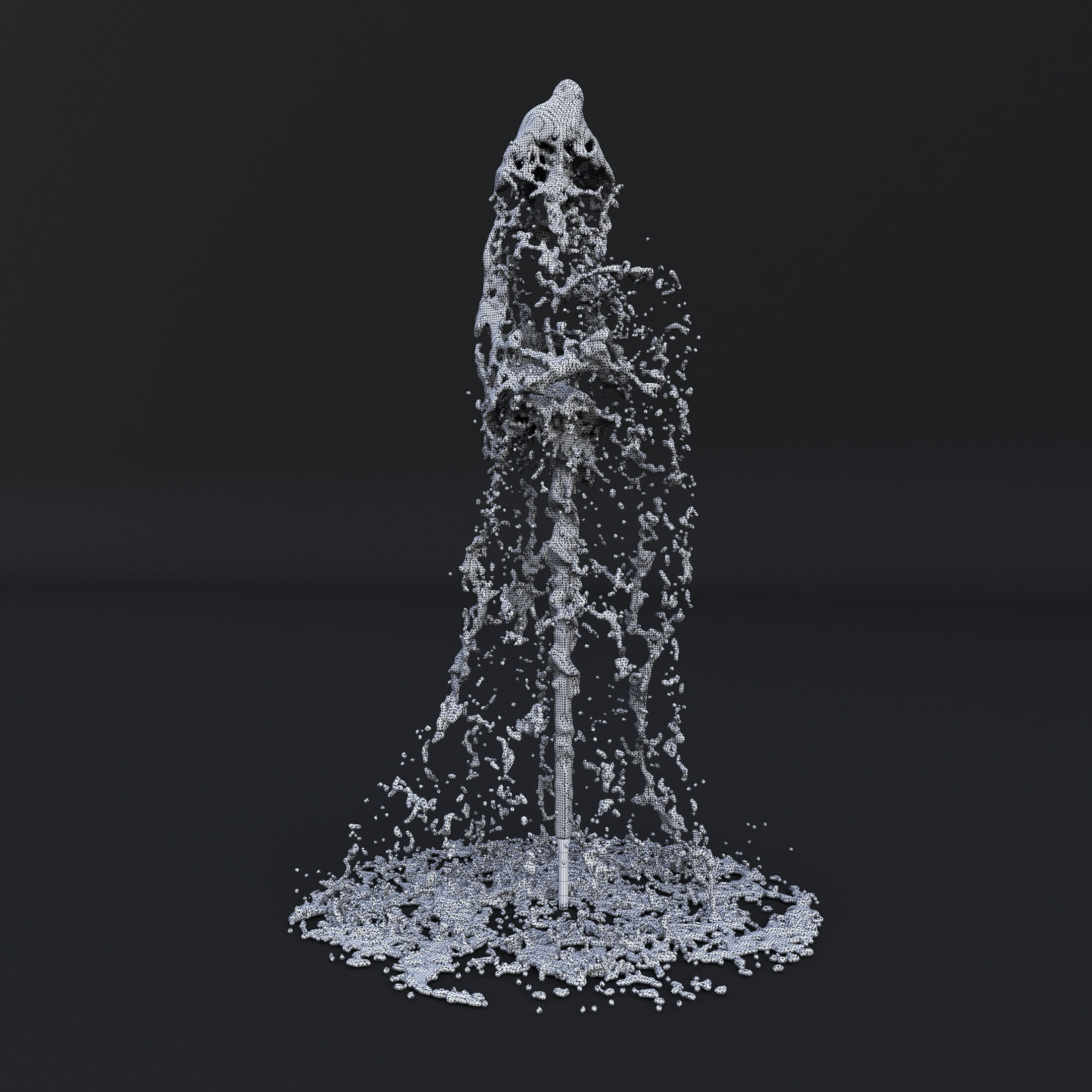 Animated Fountain 3  3D model_5