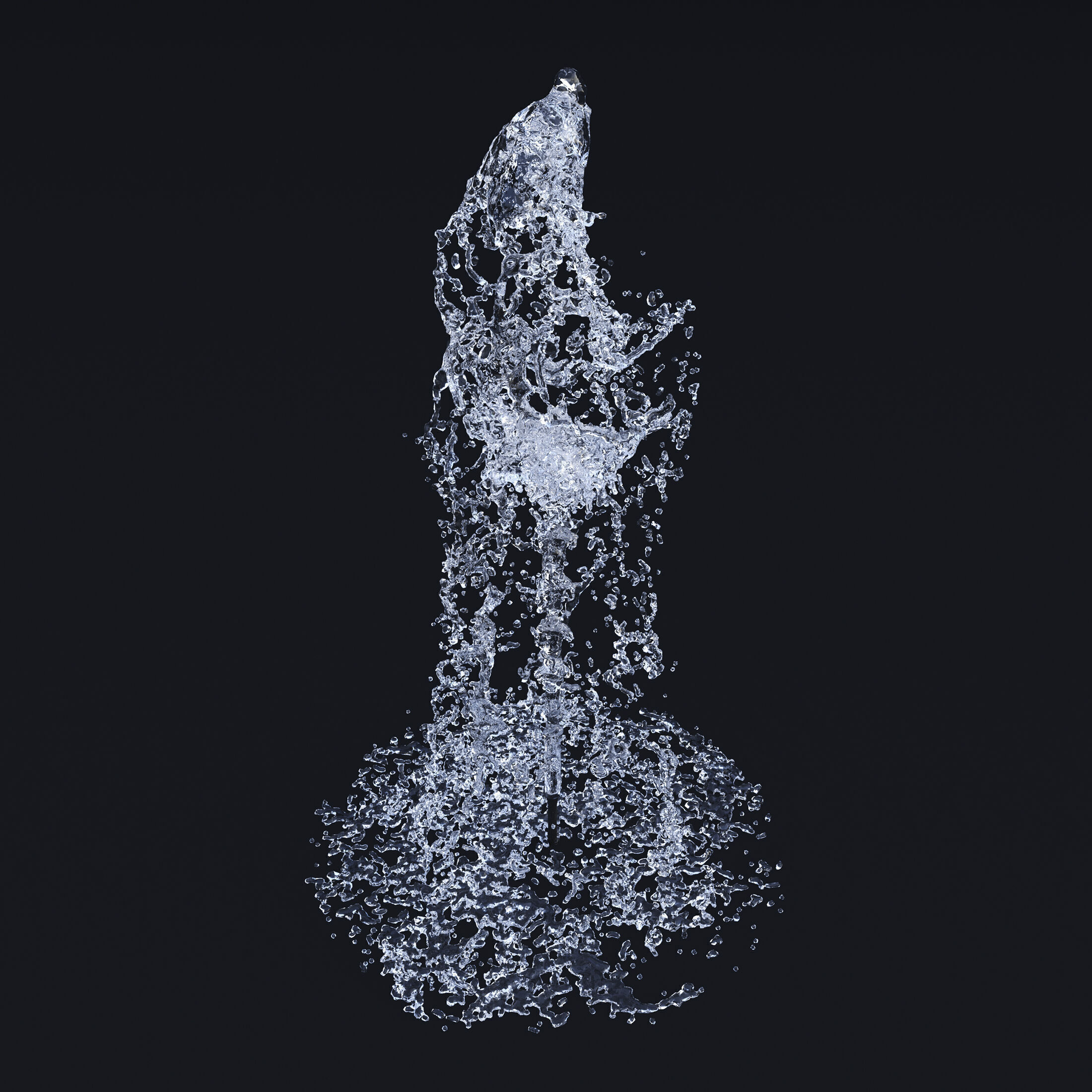 Animated Fountain 3  3D model_3