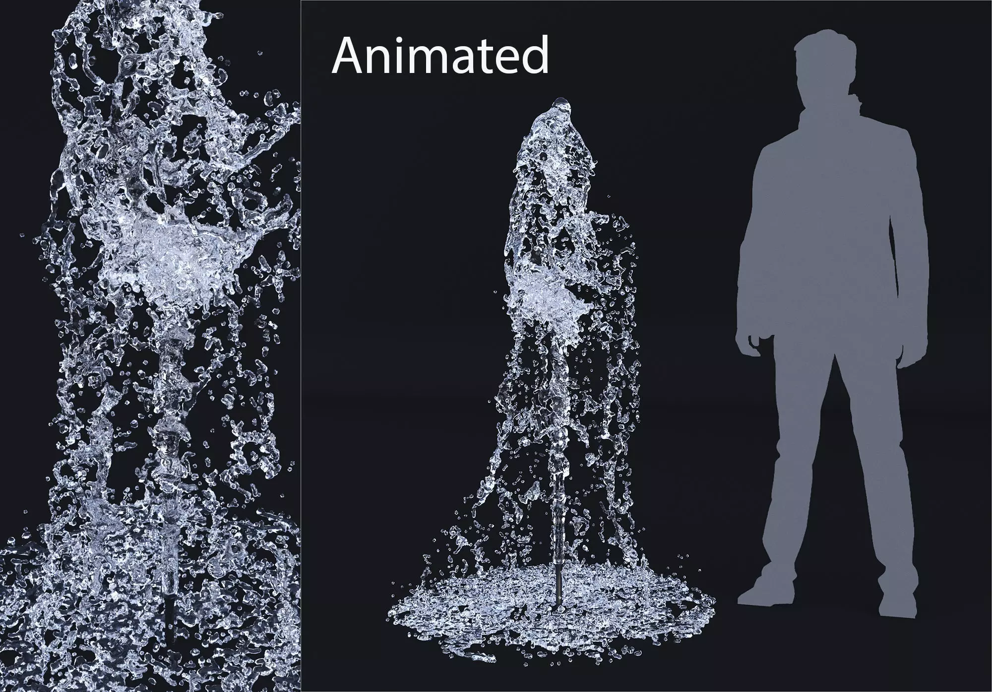 Animated Fountain 3  3D model_0