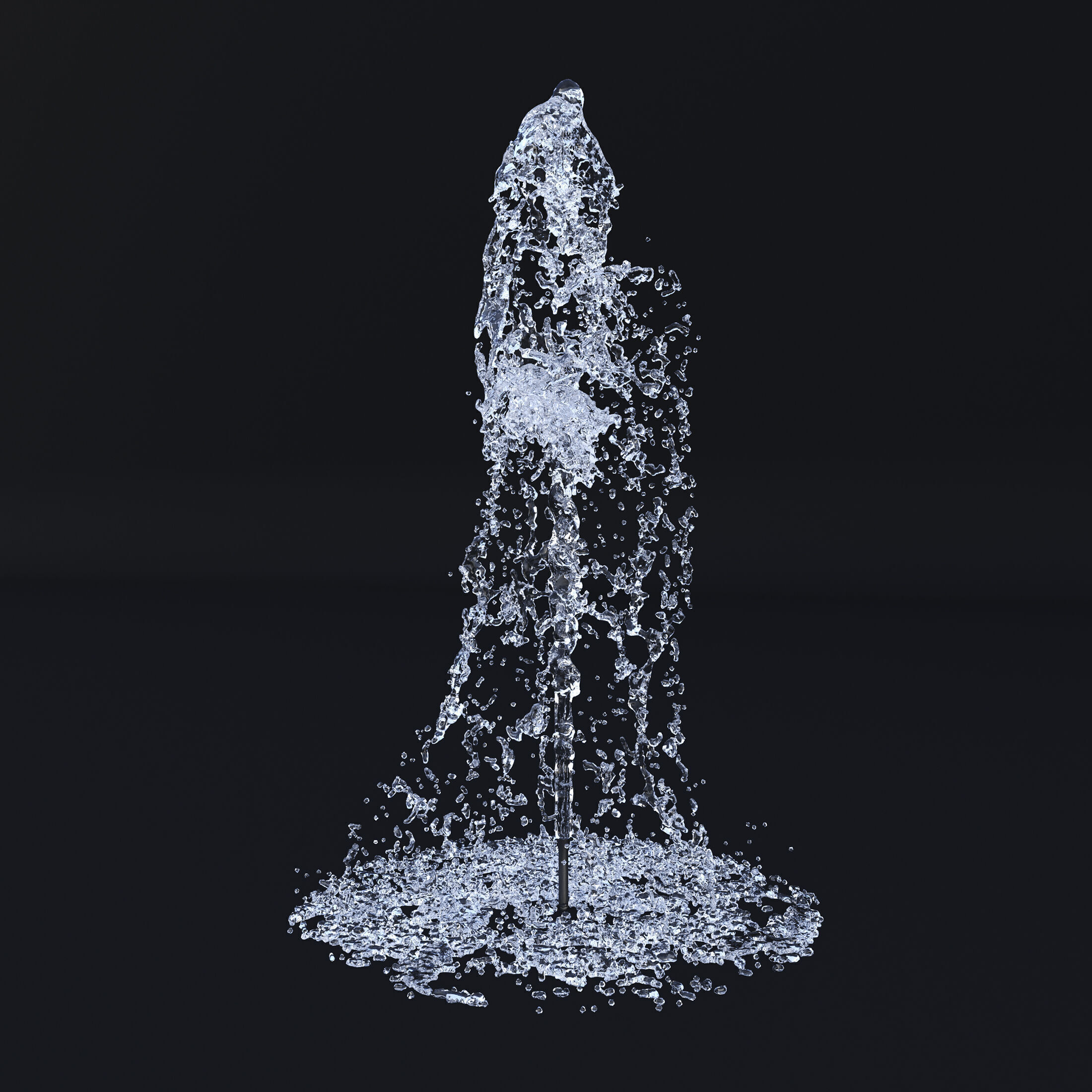 Animated Fountain 3  3D model_2
