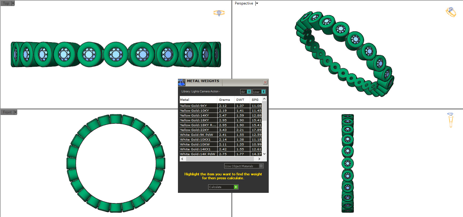 Full Eternity ring style 7 3D print model_11