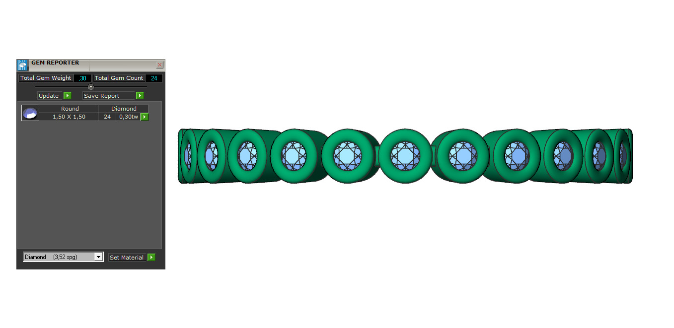 Full Eternity ring style 7 3D print model_8