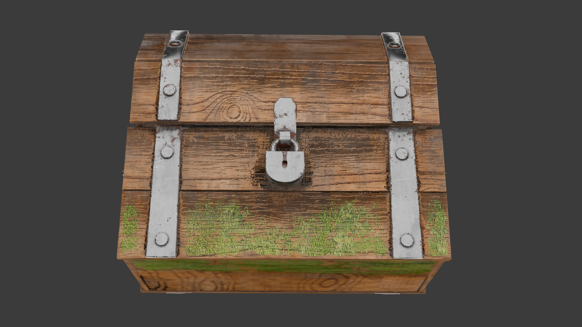 Common Chest Low-poly 3D model_6