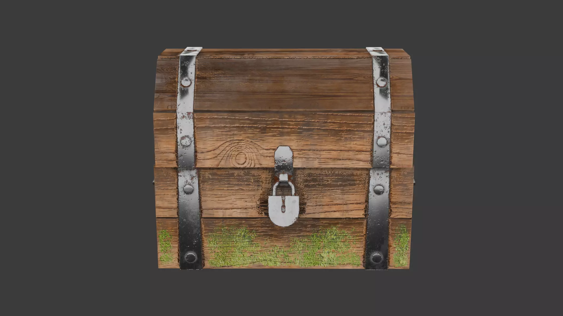 Common Chest Low-poly 3D model_0