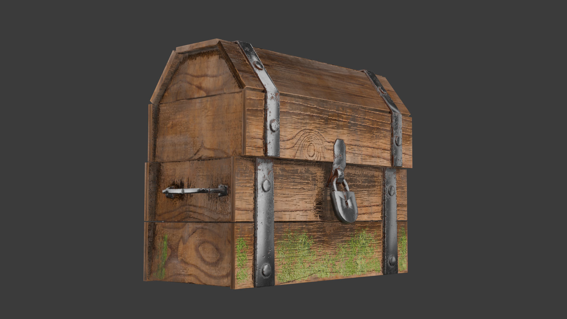 Common Chest Low-poly 3D model_1