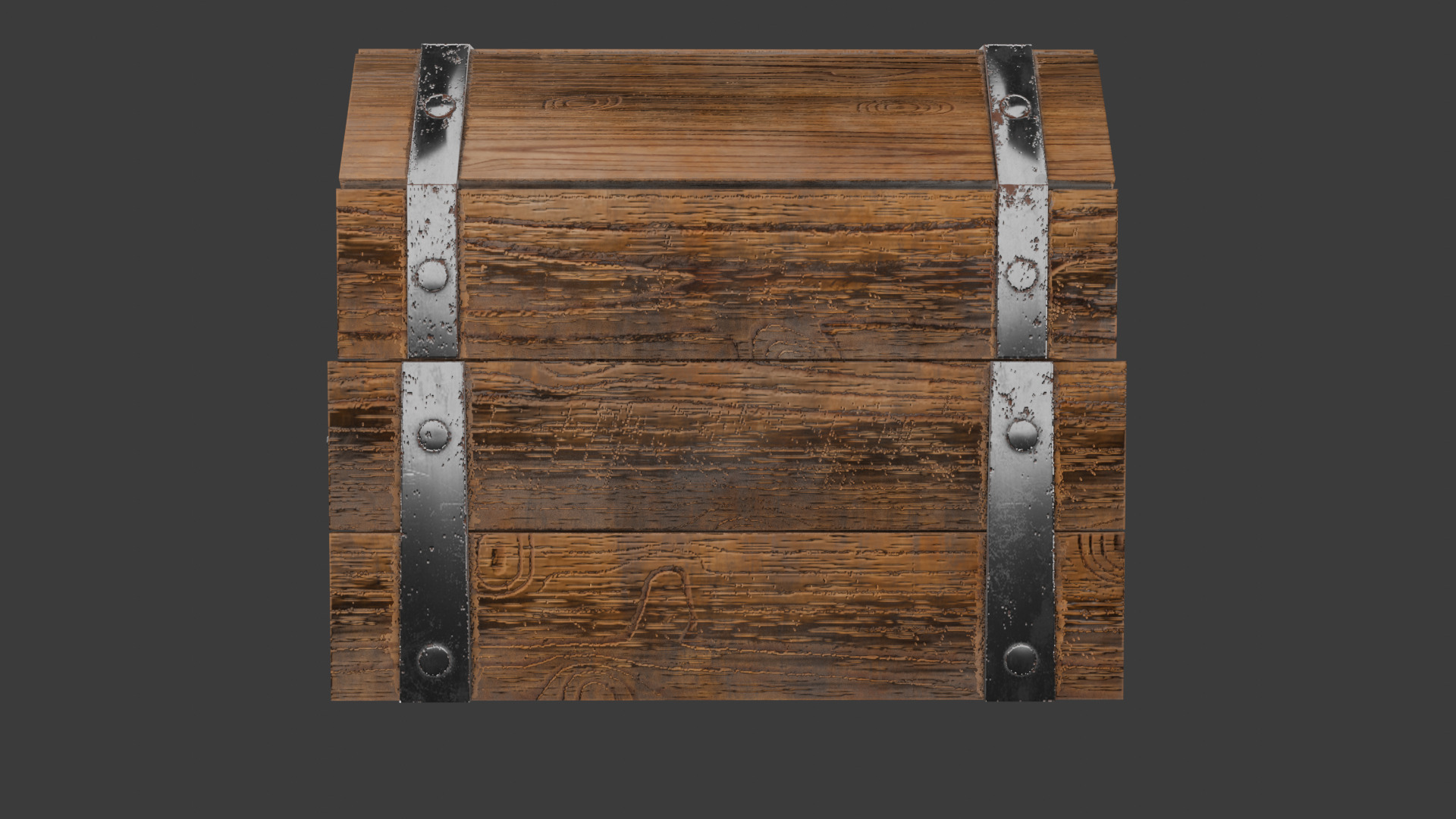 Common Chest Low-poly 3D model_4