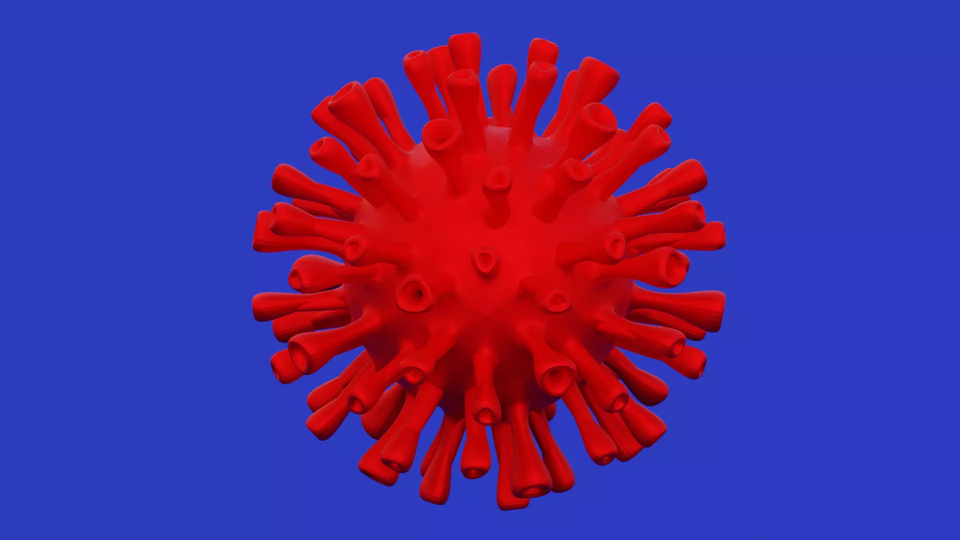 Coronavirus Free low-poly 3D model