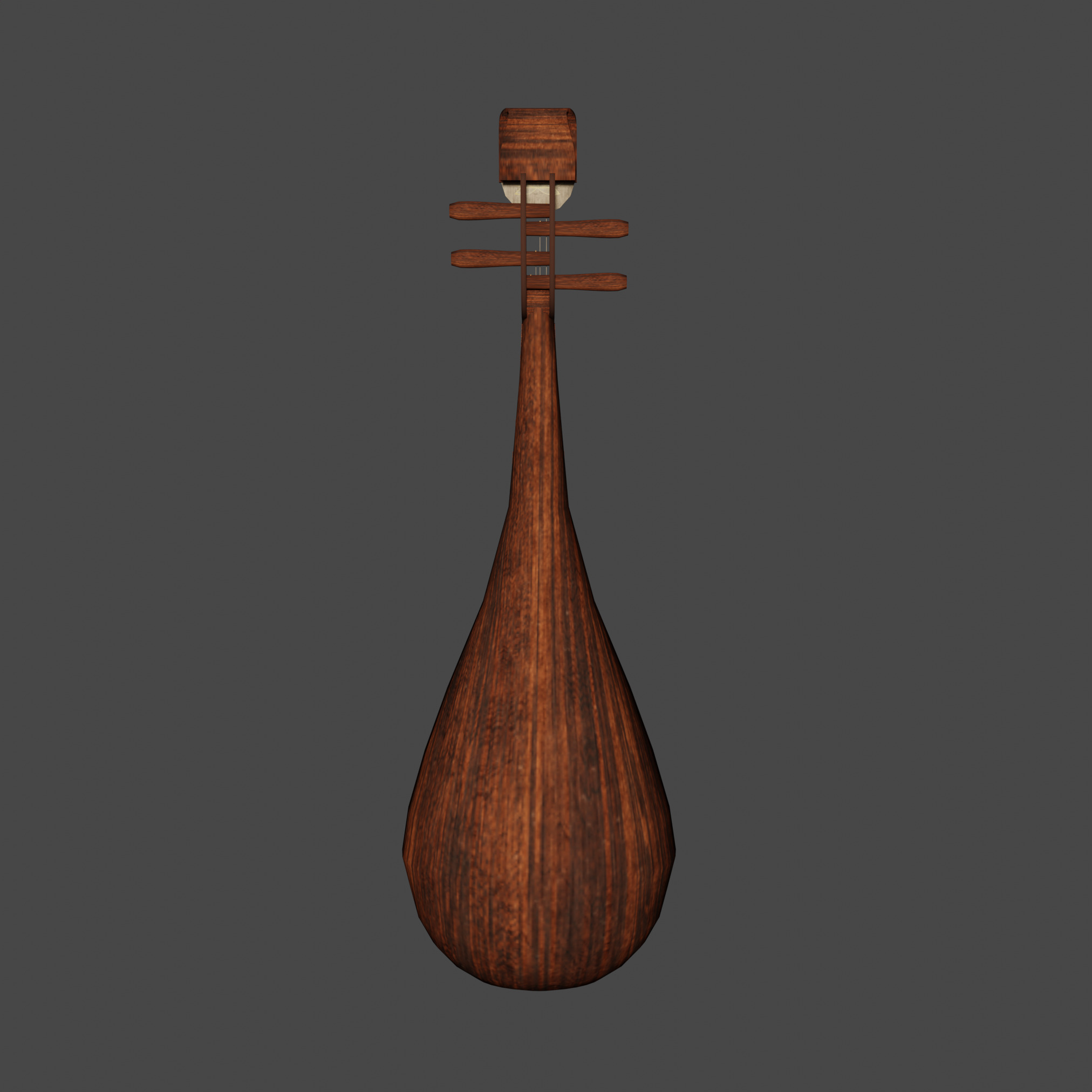 Oriental mandolin 3D model_3
