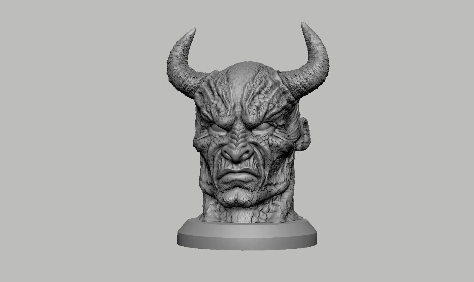 Demon creature Headphone Stand Cyborg Headset Stand 3D print model_15