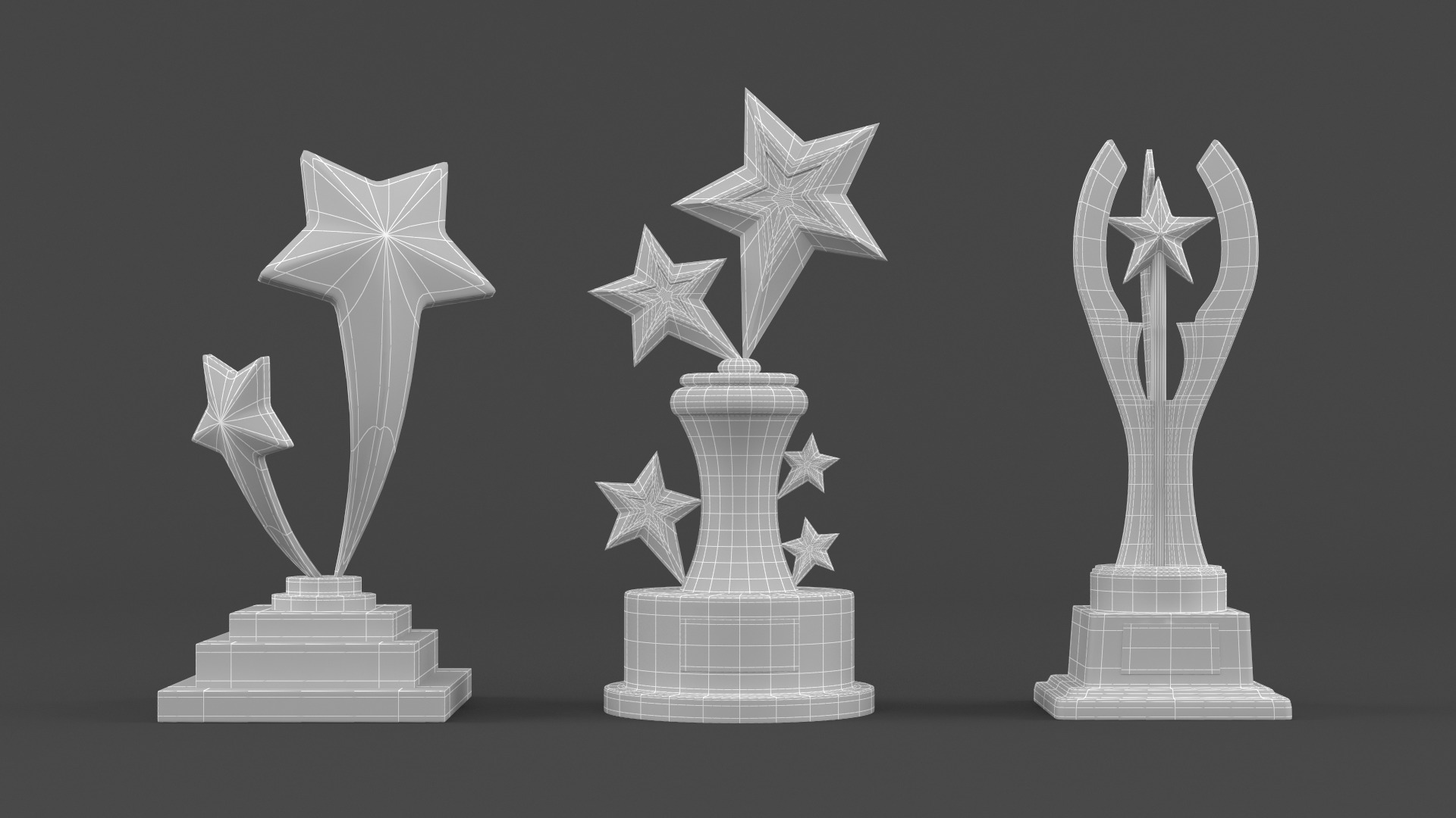 Trophy Cups 3D model_7