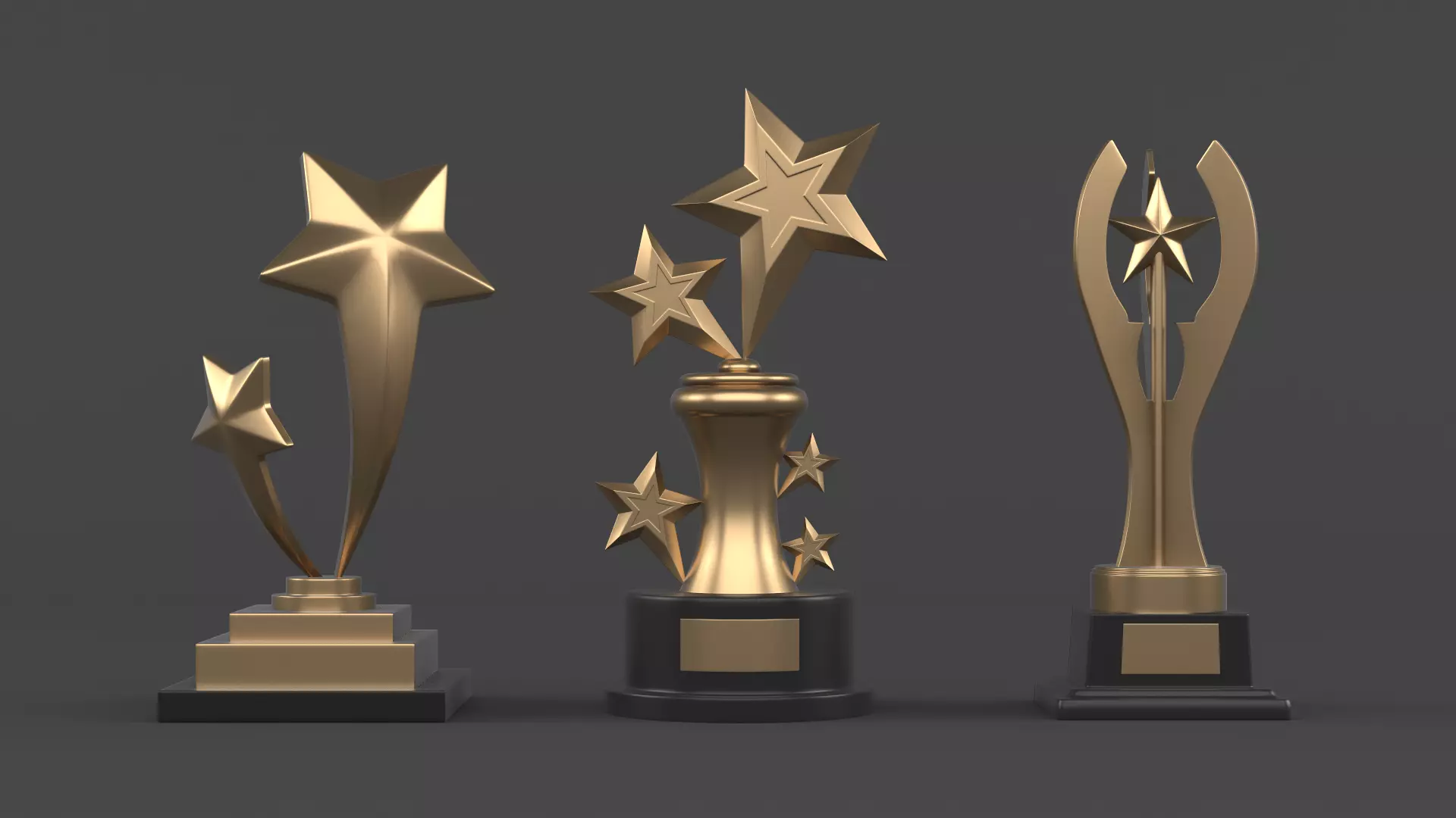 Trophy Cups 3D model_0