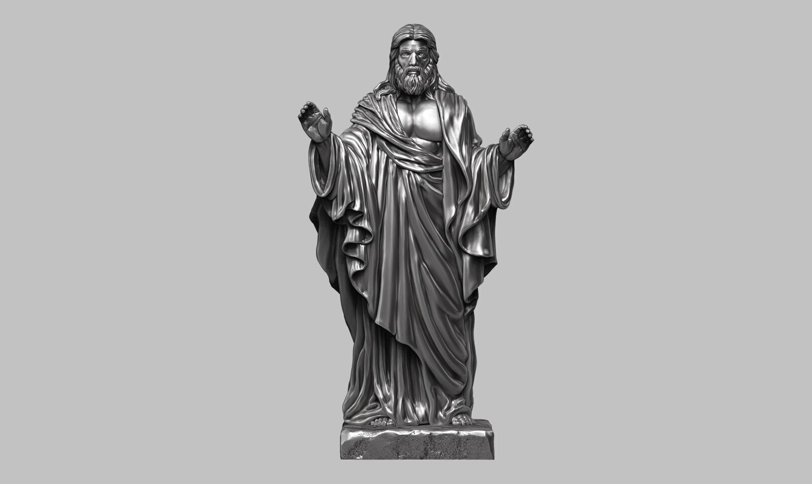 Jesus Christ STL Jesus Christ 3D Model Jesus Christ Figure 3D print model_12