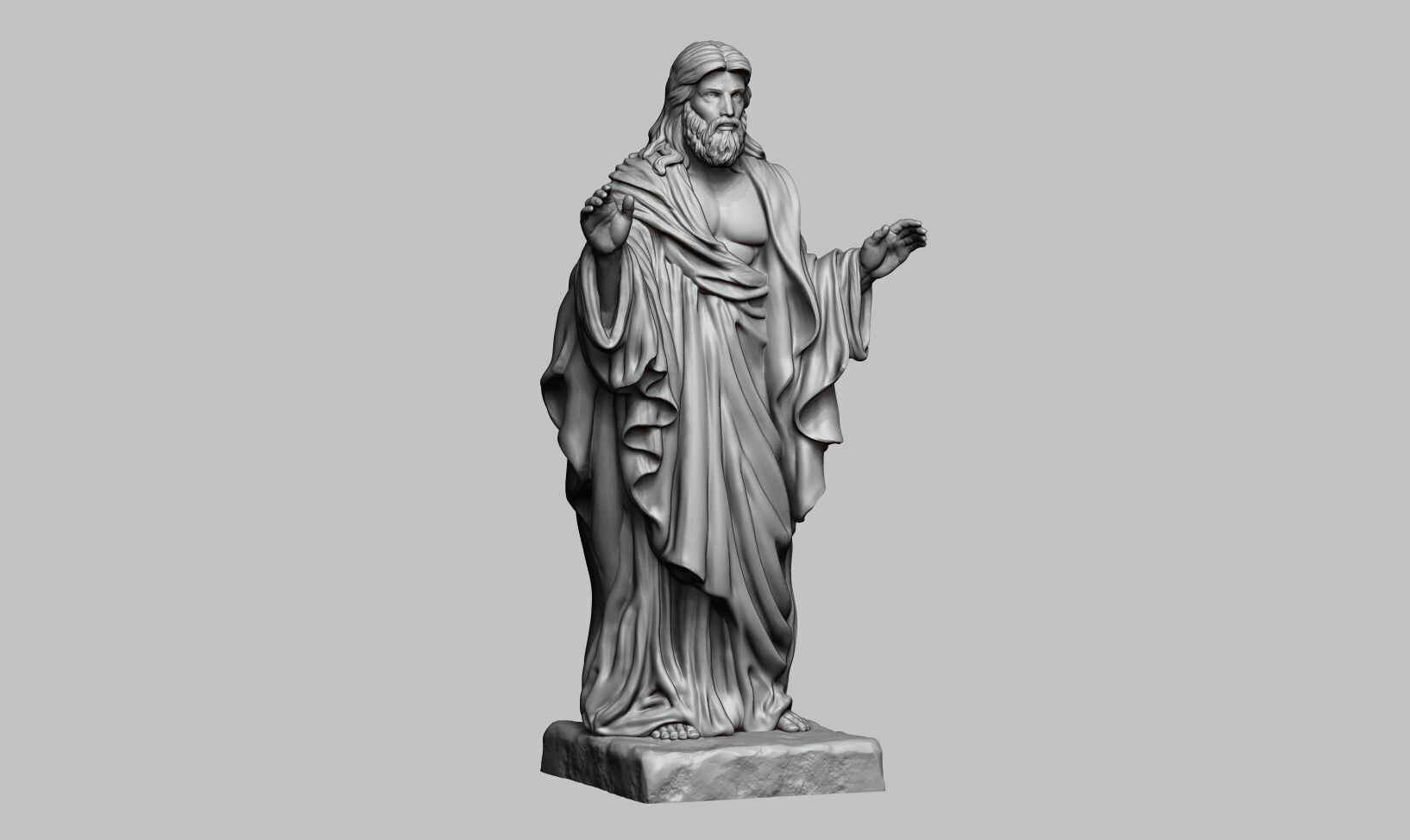 Jesus Christ STL Jesus Christ 3D Model Jesus Christ Figure 3D print model_36
