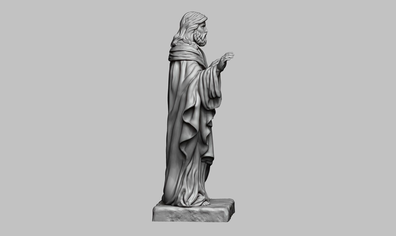 Jesus Christ STL Jesus Christ 3D Model Jesus Christ Figure 3D print model_3