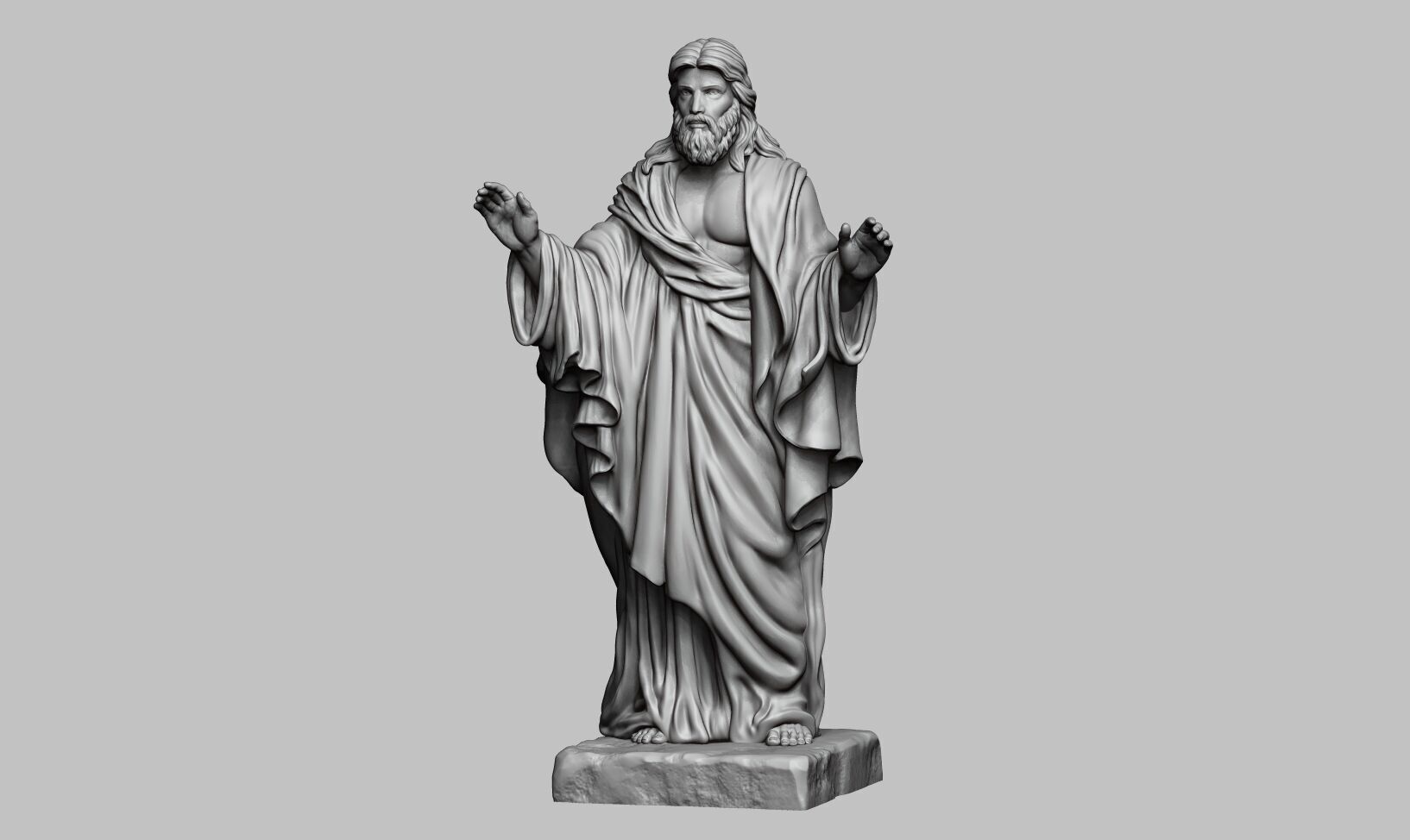 Jesus Christ STL Jesus Christ 3D Model Jesus Christ Figure 3D print model_10