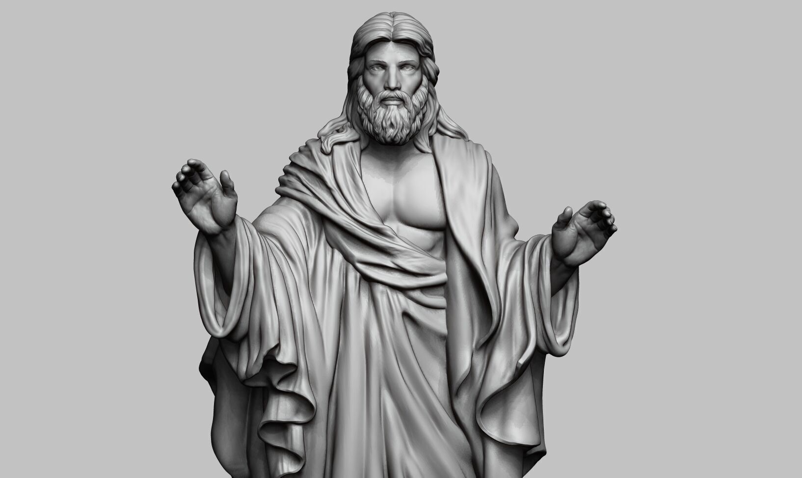 Jesus Christ STL Jesus Christ 3D Model Jesus Christ Figure 3D print model_29