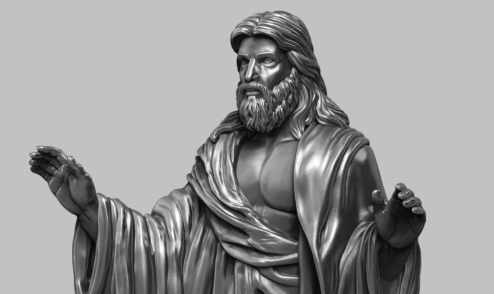 Jesus Christ STL Jesus Christ 3D Model Jesus Christ Figure 3D print model_18