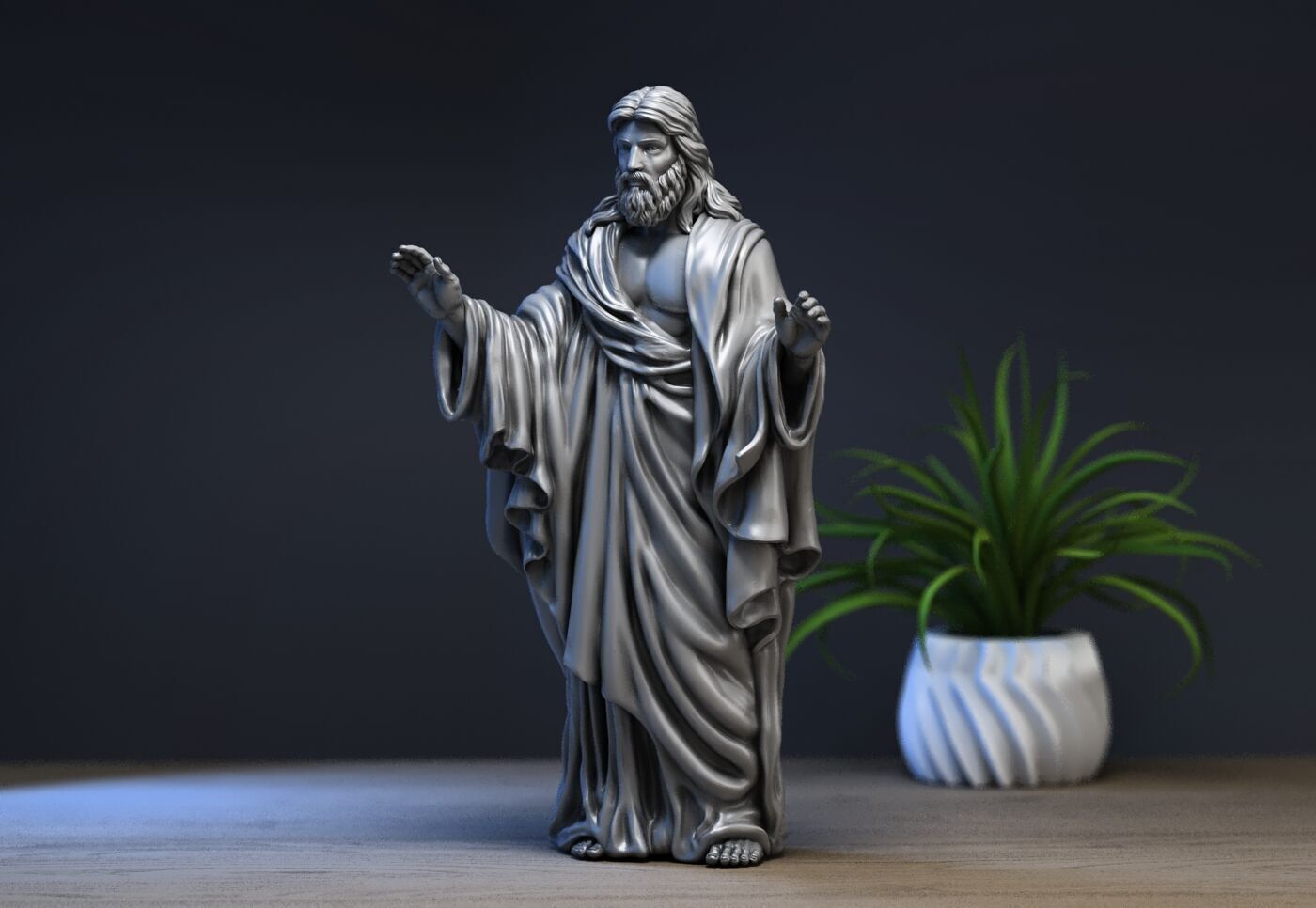 Jesus Christ STL Jesus Christ 3D Model Jesus Christ Figure 3D print model_31
