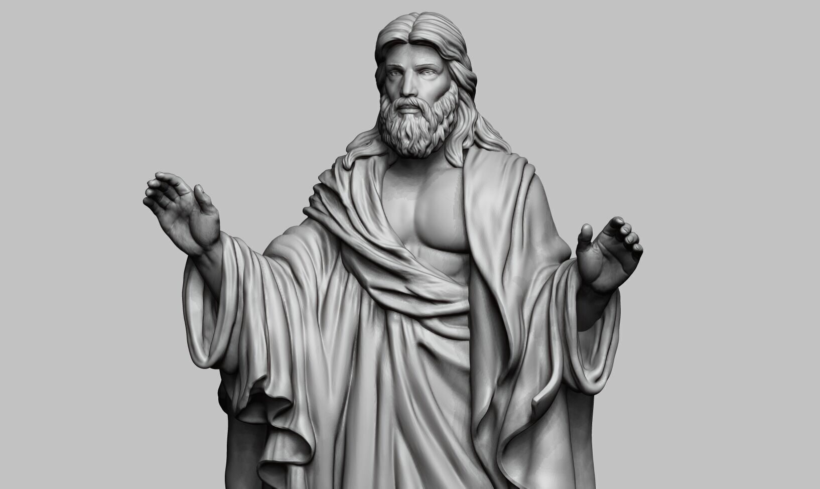 Jesus Christ STL Jesus Christ 3D Model Jesus Christ Figure 3D print model_23