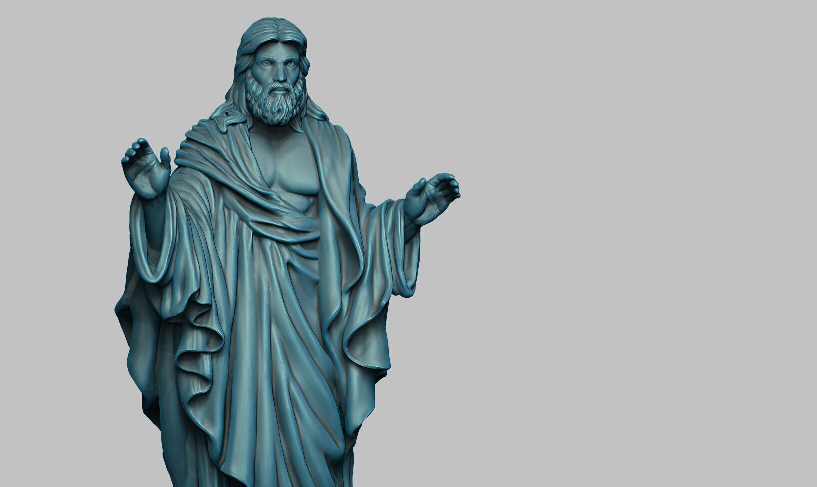 Jesus Christ STL Jesus Christ 3D Model Jesus Christ Figure 3D print model_27