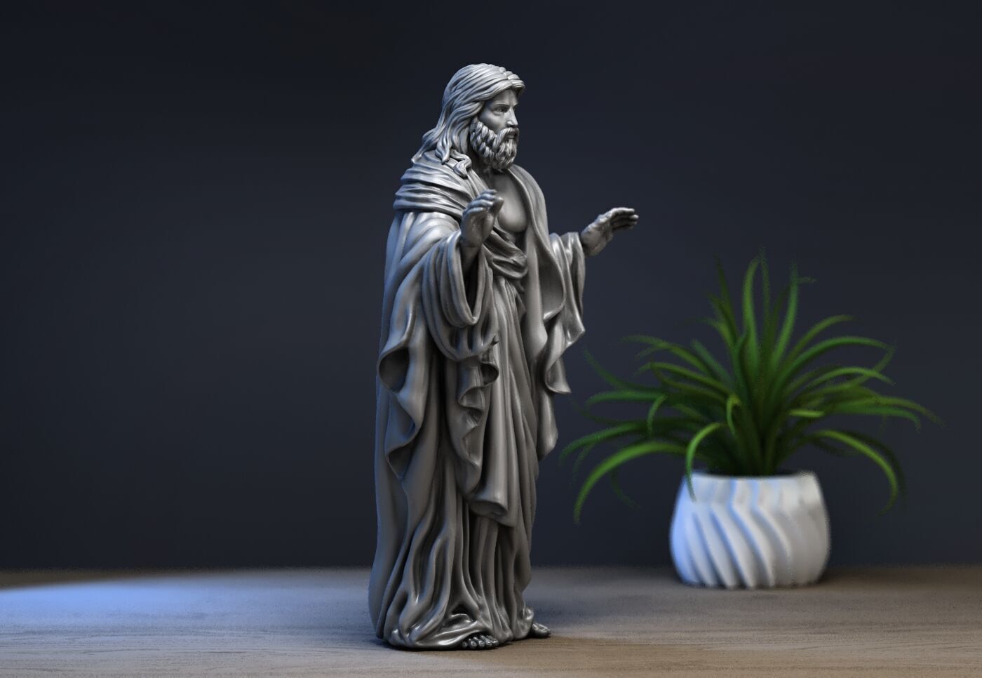 Jesus Christ STL Jesus Christ 3D Model Jesus Christ Figure 3D print model_1