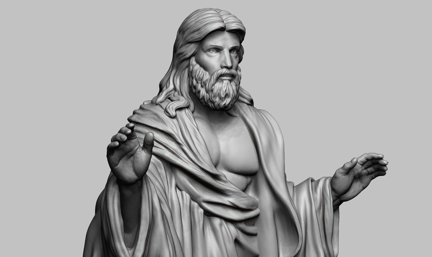 Jesus Christ STL Jesus Christ 3D Model Jesus Christ Figure 3D print model_20