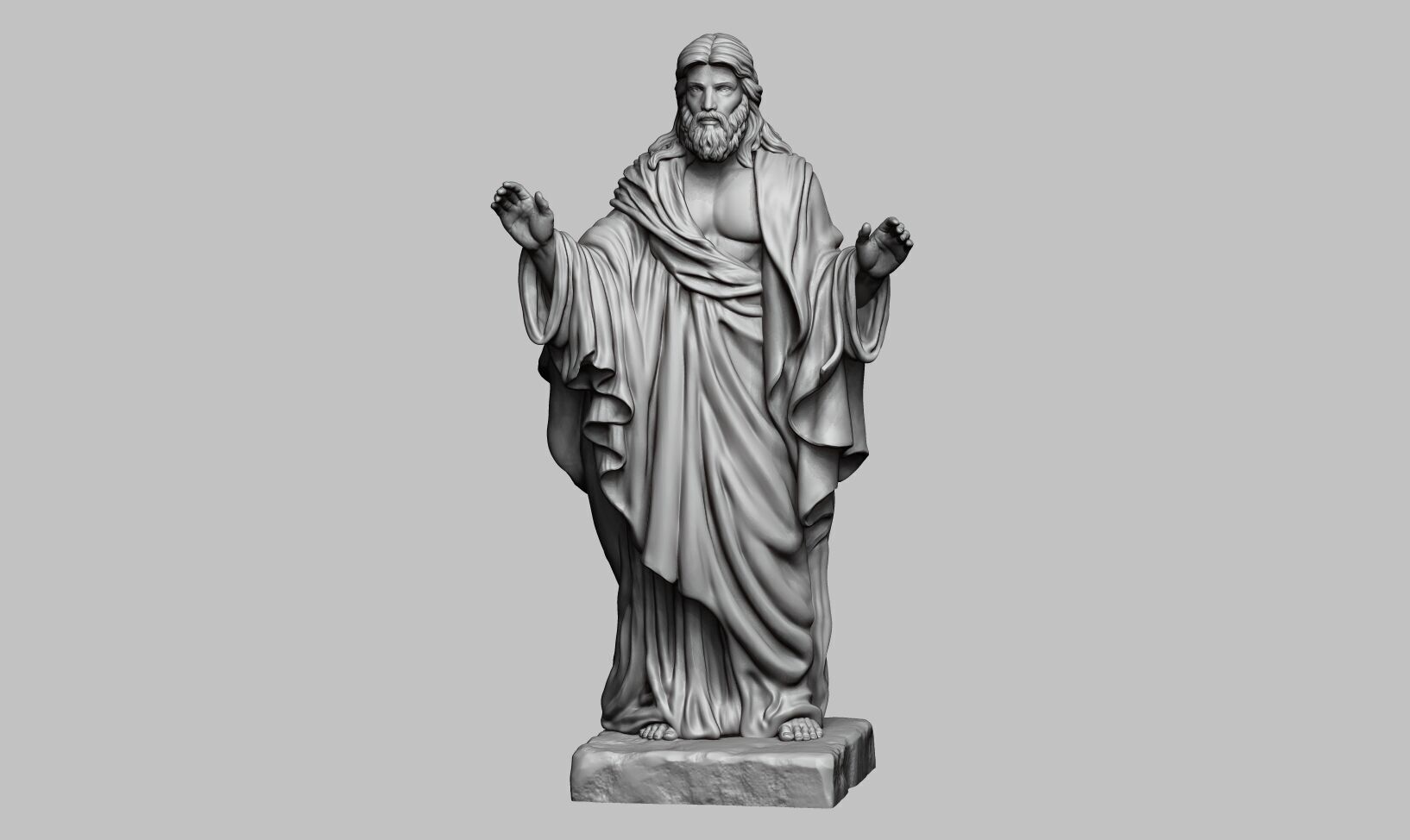 Jesus Christ STL Jesus Christ 3D Model Jesus Christ Figure 3D print model_33