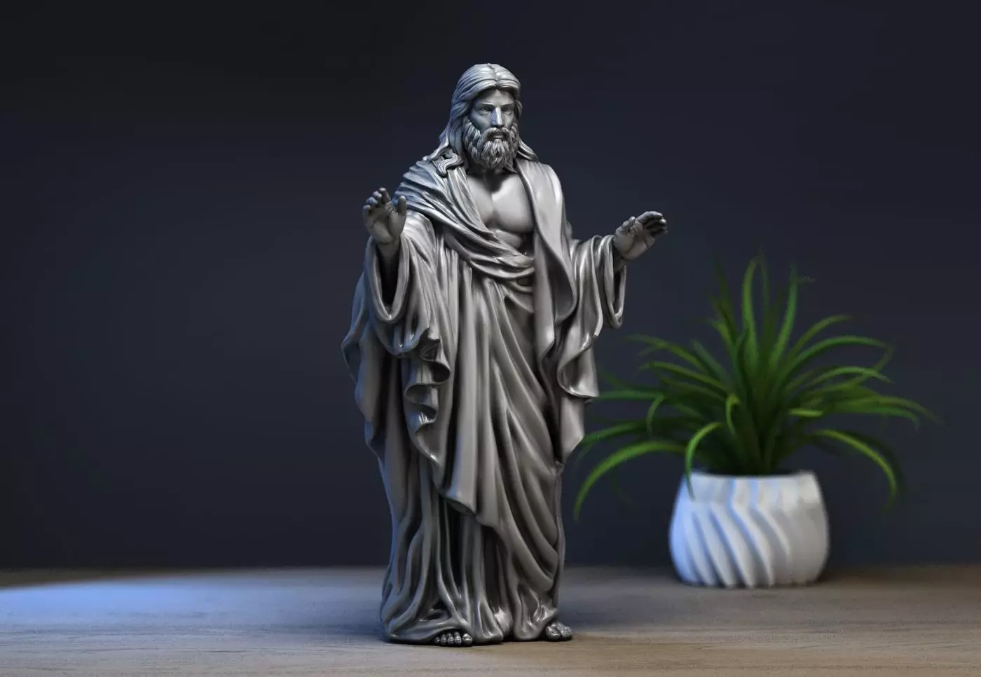 Jesus Christ STL Jesus Christ 3D Model Jesus Christ Figure 3D print model_0